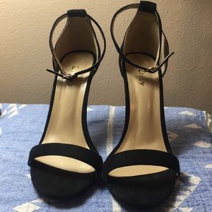 Black Strappy Heels